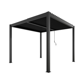 Agadon Aluminium Pergola Shading System 300 x 300 cm Anthracite - 5 Year Guarantee