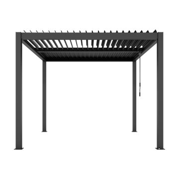 Agadon Aluminium Pergola Shading System 300 x 300 cm Anthracite - 5 Year Guarantee