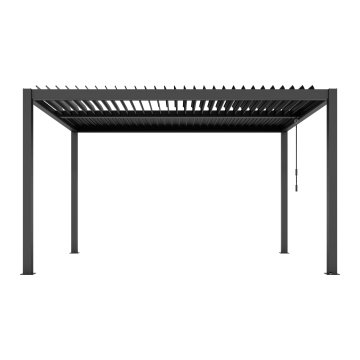 Agadon Aluminium Pergola Shading System 300 x 400 cm Anthracite - 5 Year Guarantee