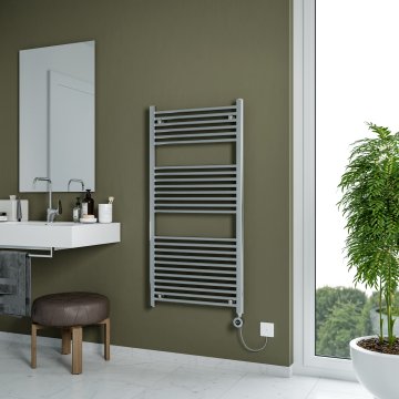 Grace Electric Towel Rail - 1200x600 - Chrome