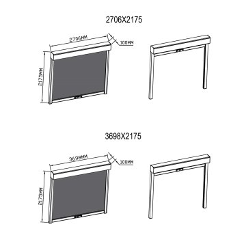 Pull Down Screen for Agadon Aluminium Pergola Shading System